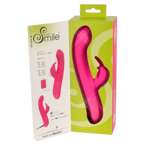 Розовый вибратор-кролик Rechargeable G-Spot Vibe - 23,5 см.